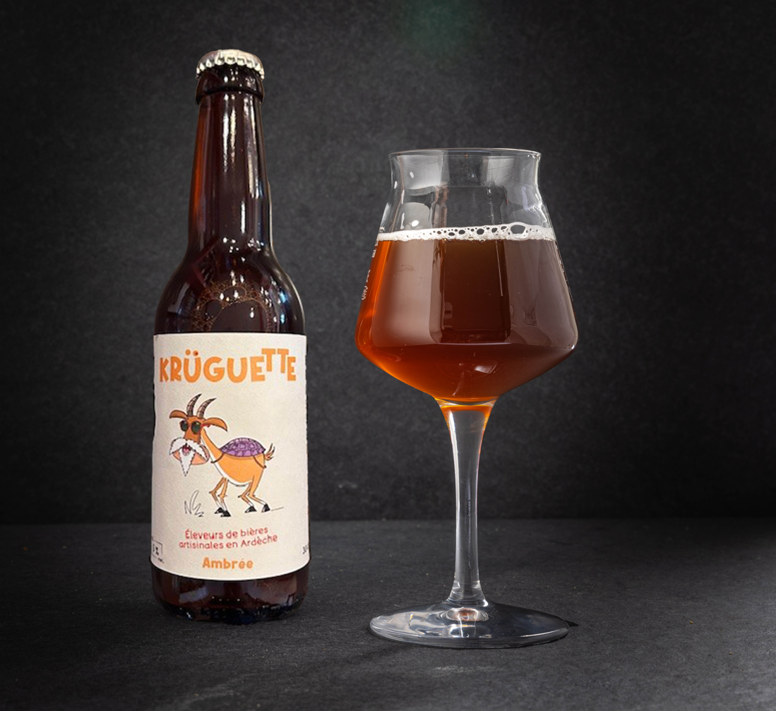 Bernsteinfarbenes Bier - La Krugette