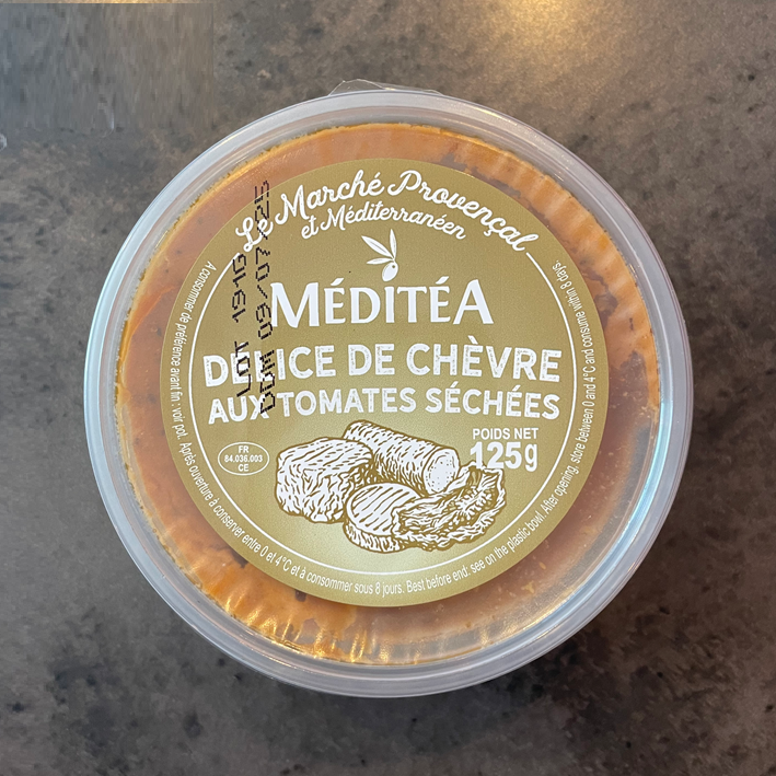 tapenade au chevre et aux tomates sechees - meditea