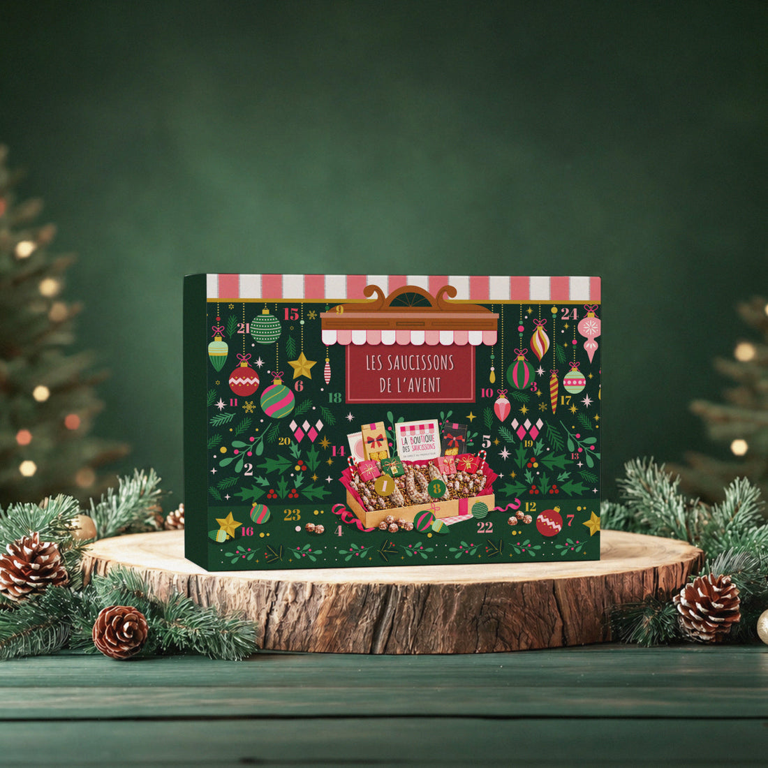 Comparatif des calendriers de l'Avent saucisson 2026 — coffret 24 cases de La Boutique Des Saucissons