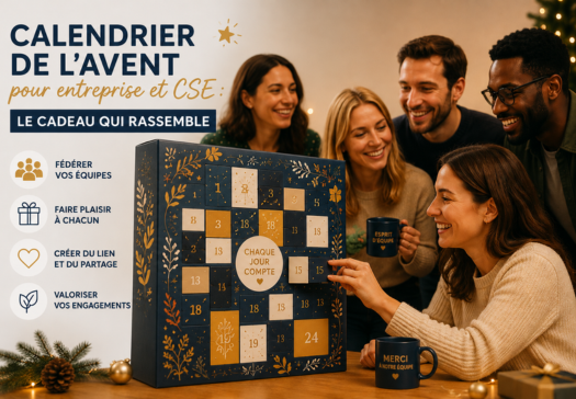 Calendrier de l'avent saucisson en cadeau d'entreprise et CSE, coffrets prêts pour une commande groupée