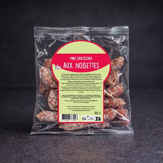 mini saucissons noisiettes
