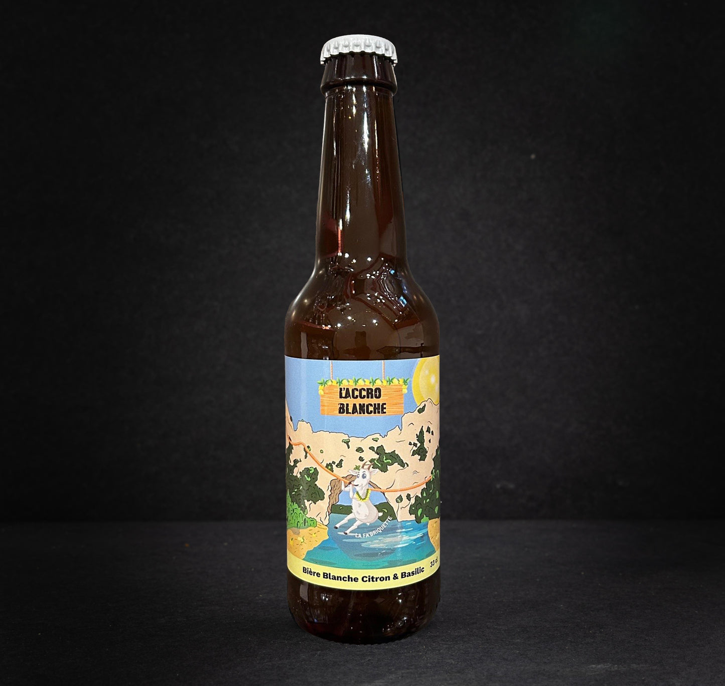 Bière Blanche citron Basilic - L'accro Blanche
