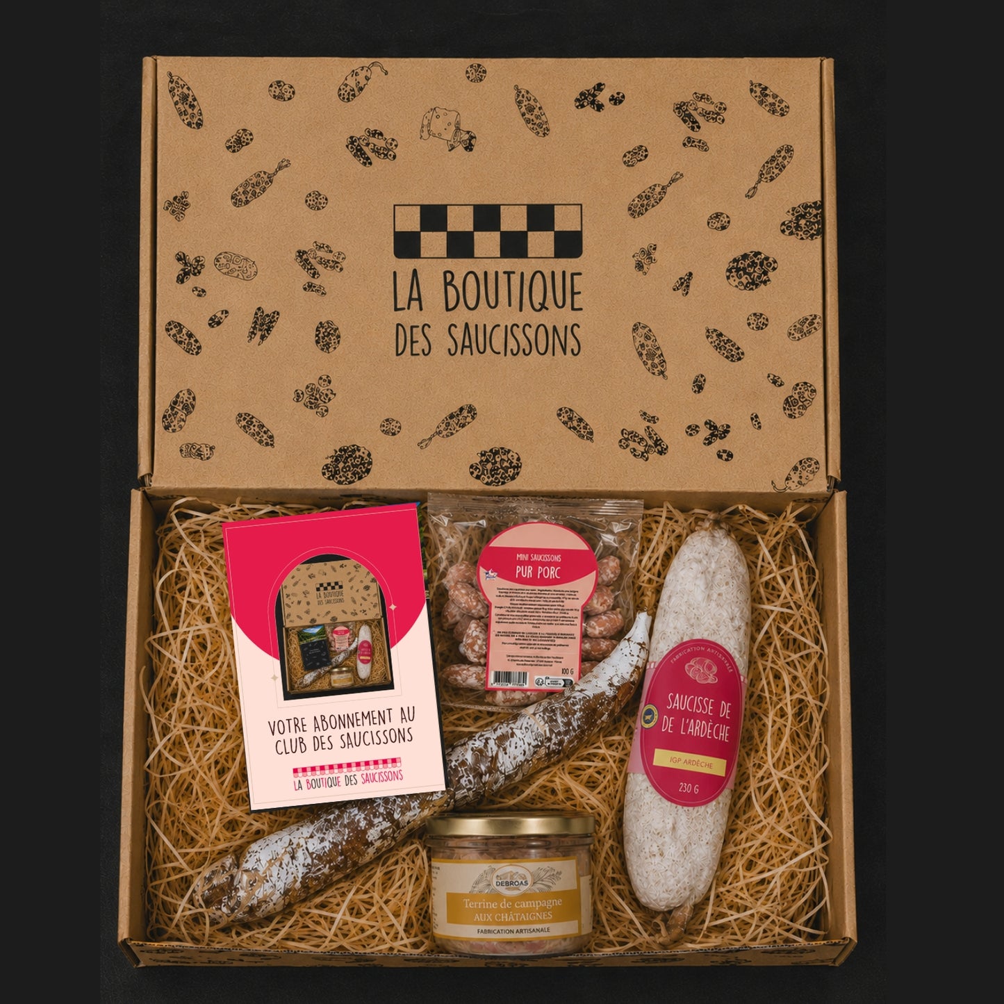 Box charcuterie mensuelle : saucissons secs