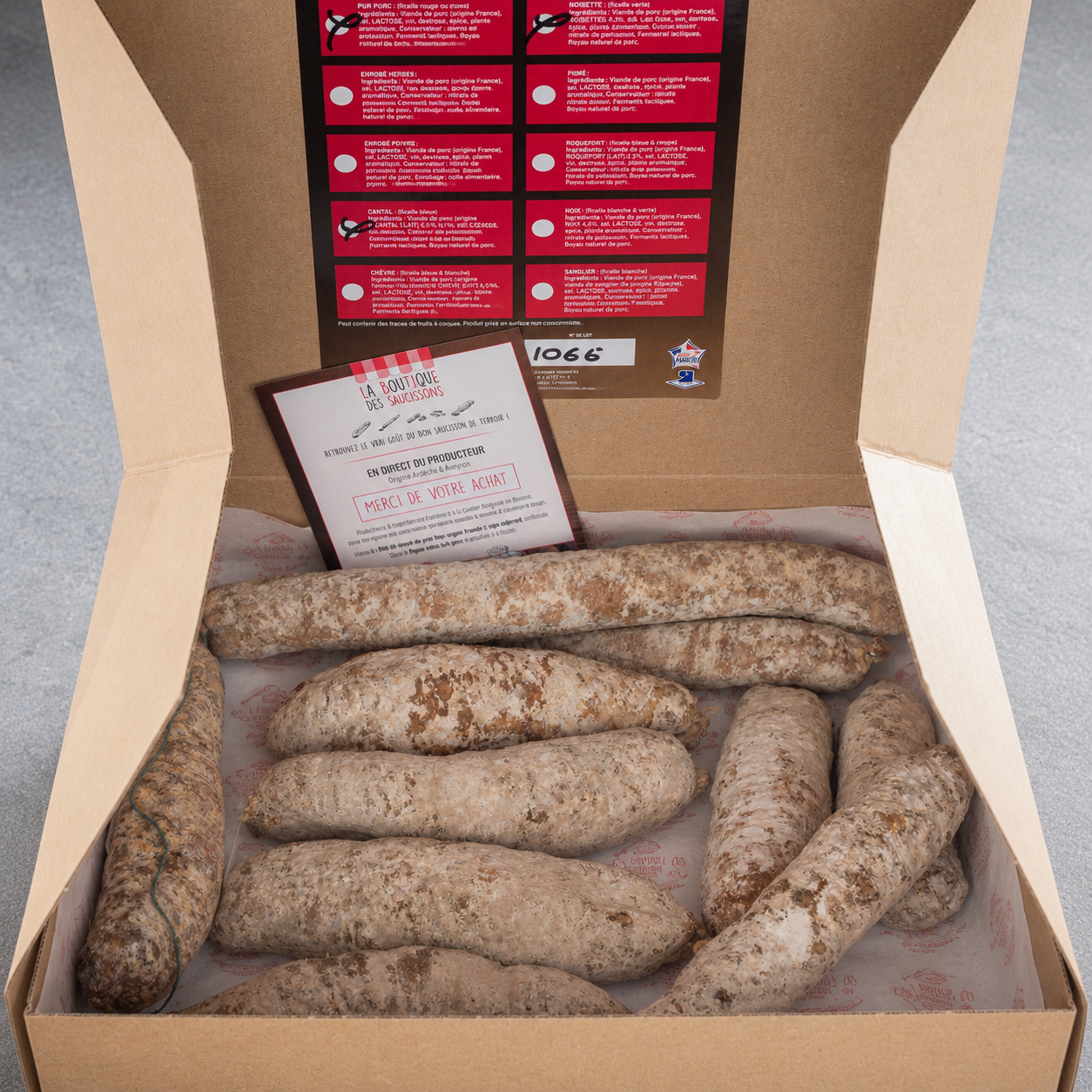 Korb mit 2 Kilo herabgestuften Würstchen