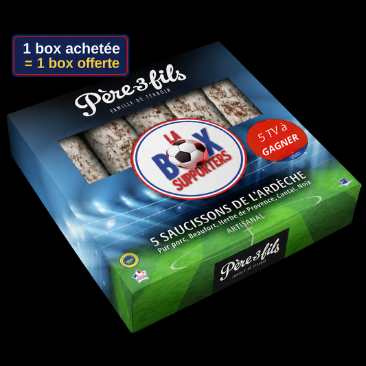 Box des Supporters – Coffret 5 Saucissons Artisanaux de l'Ardèche | Édition Coupe du Monde 2026