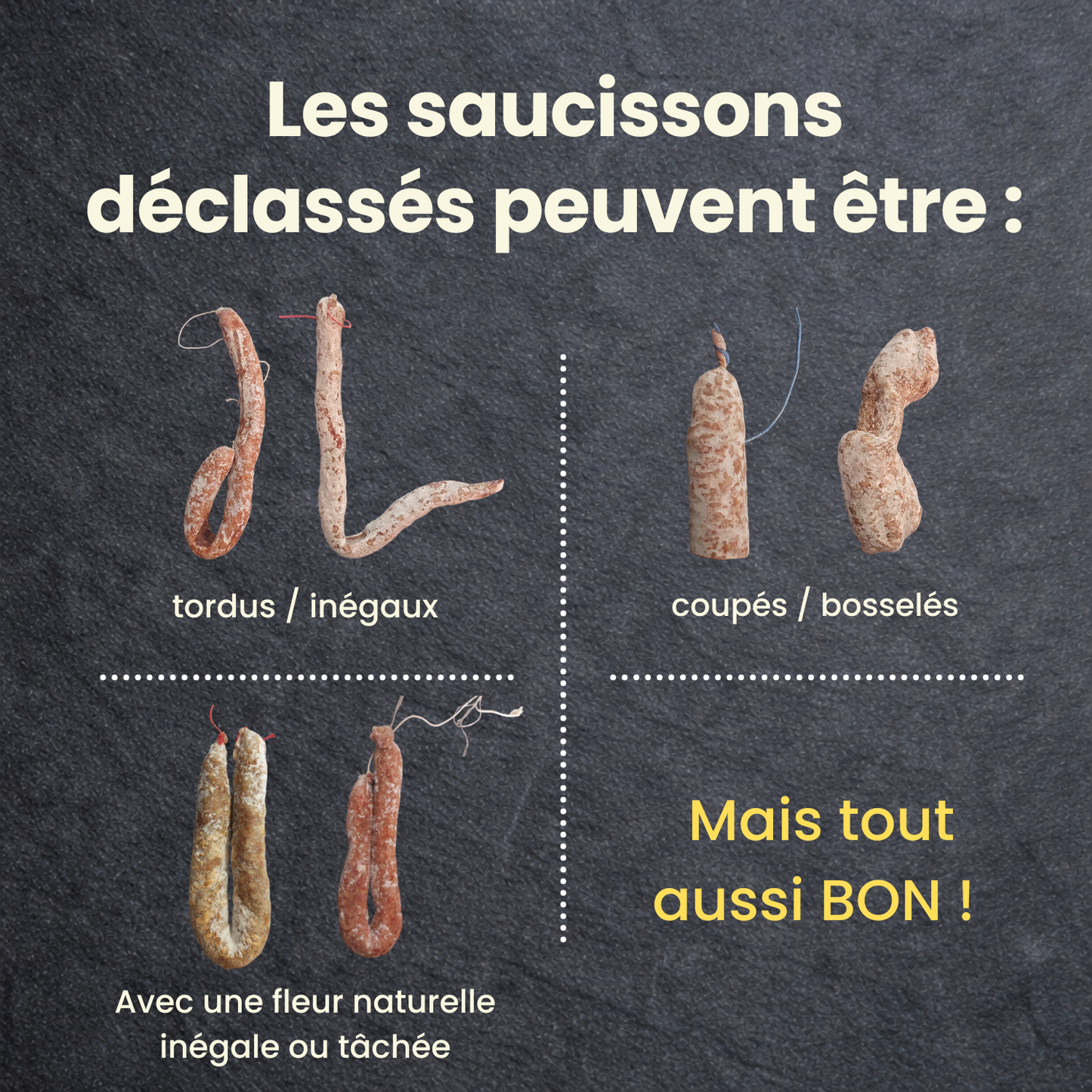 Panier Saucissons Déclassés Anti-Gaspi - 2kg