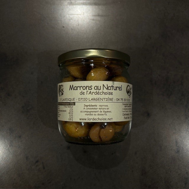 Marrons entiers au naturel