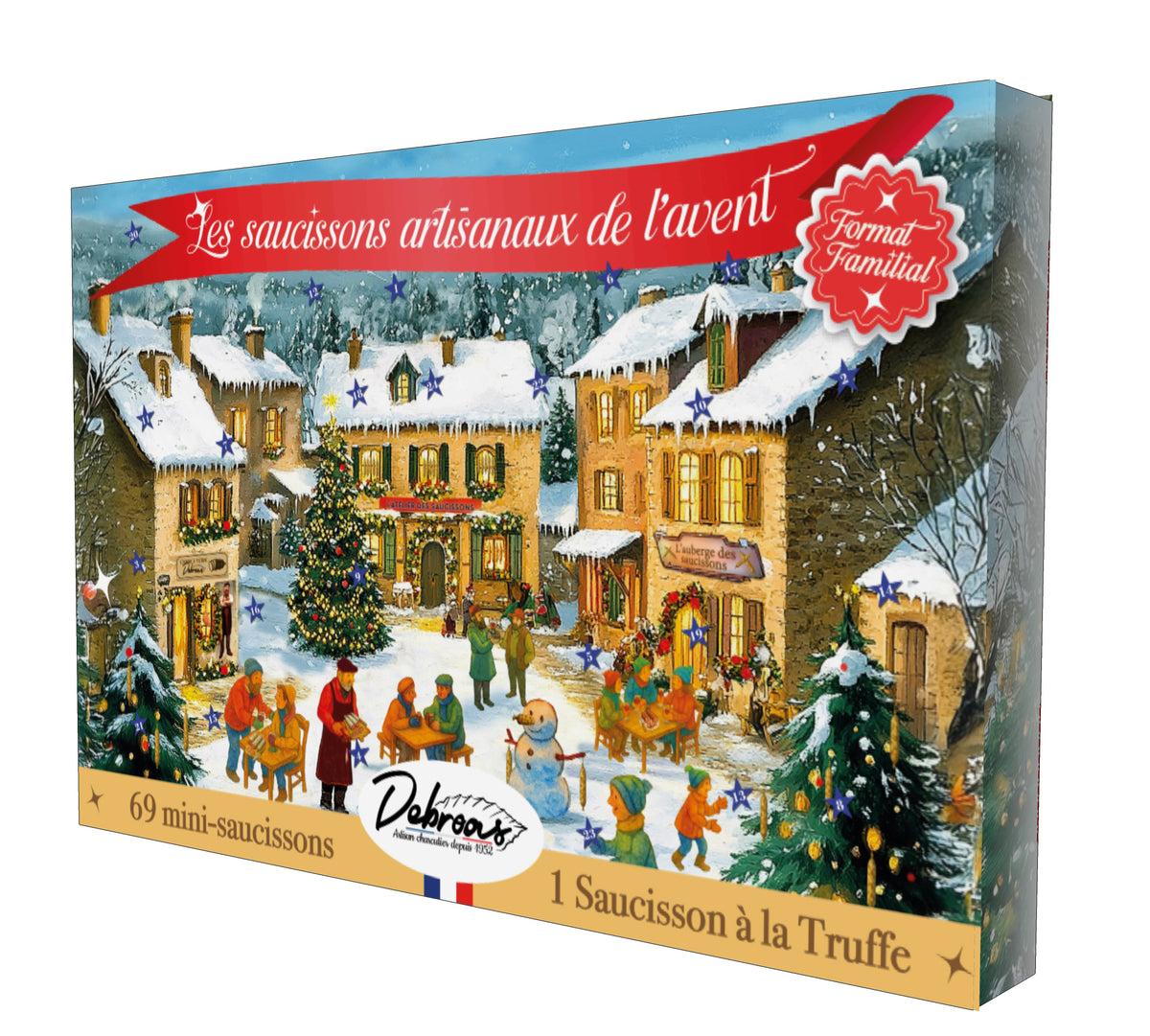 Mini-Salami-Adventskalender 2026 – 3 pro Tag, 70 Stück