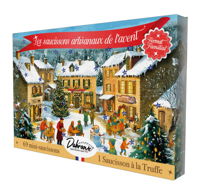 Mini-Salami-Adventskalender 2026 – 3 pro Tag, 70 Stück
