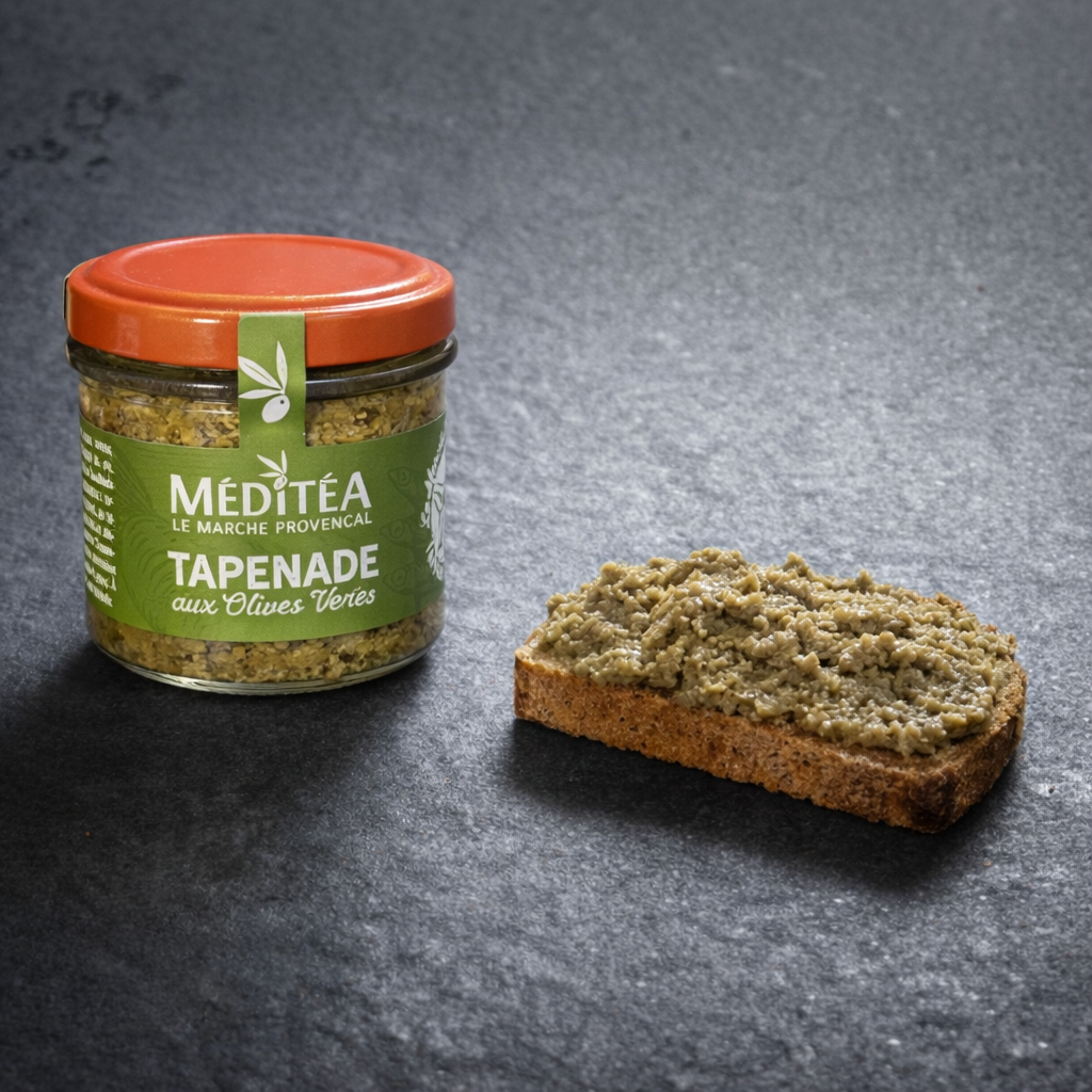 Tapenade aus grünen Oliven