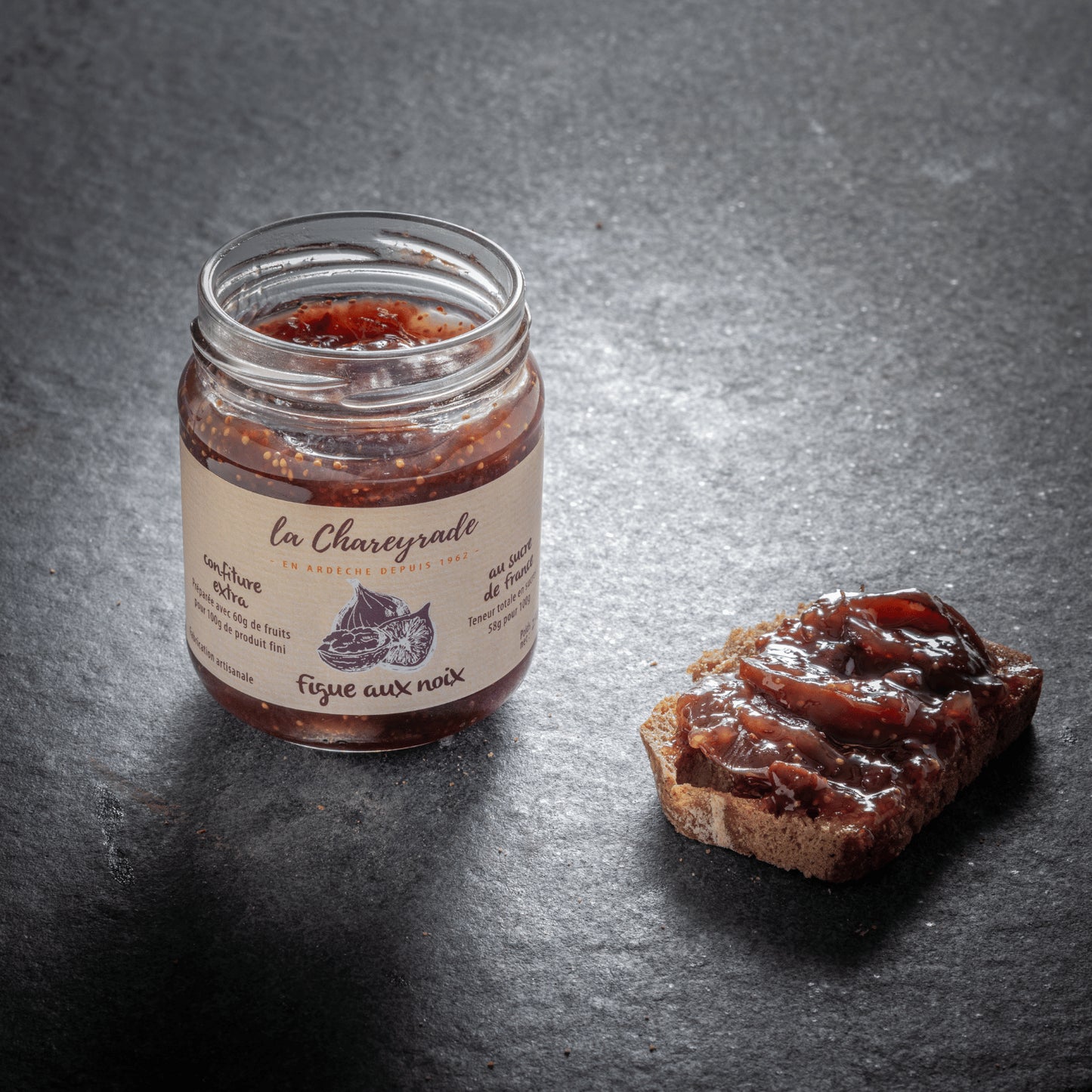 Fig jam with walnuts