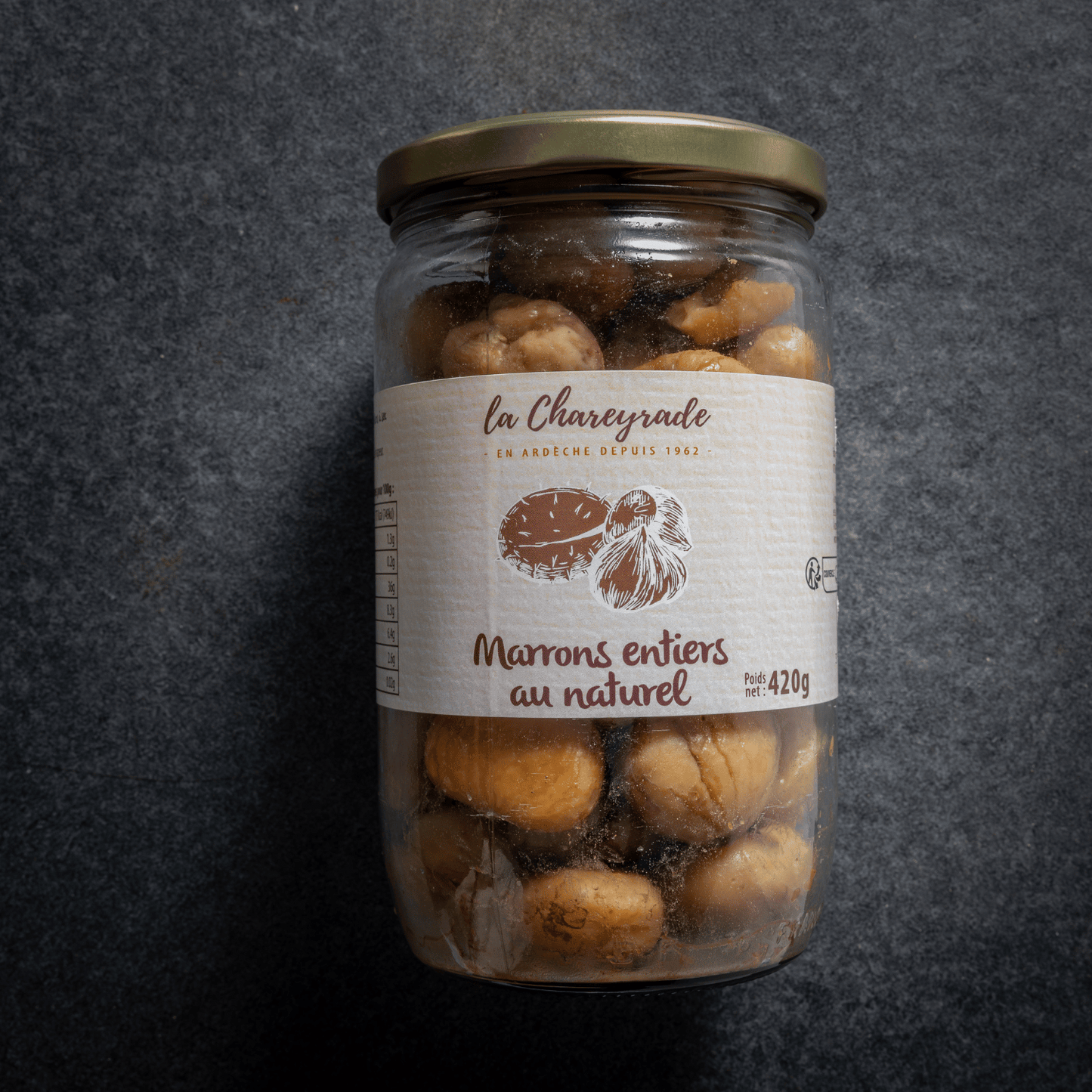 pot marrons entiers - la chareyrade