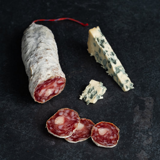 Roquefort dry sausage