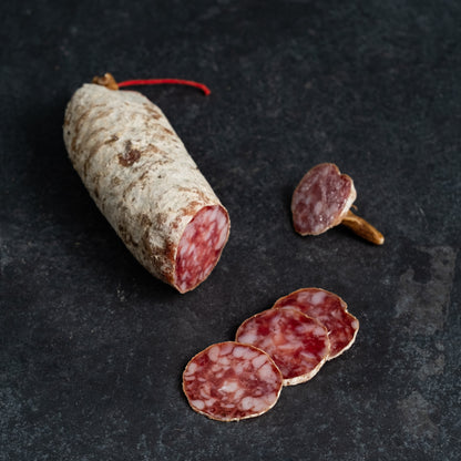 Dry pork and wild boar sausage