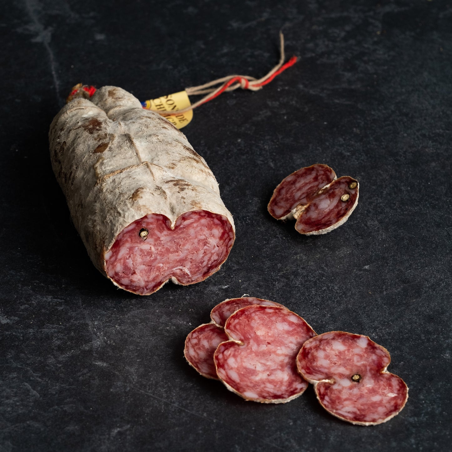 Dry sausage Bridé with Saint Joseph de l'Ardèche 