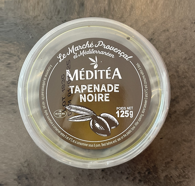 tapenade olive noire - meditea